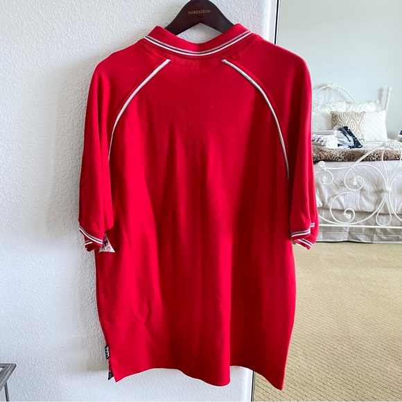 Men's Red University of Utah Polo Shirt Size Large - Picture 3 of 6